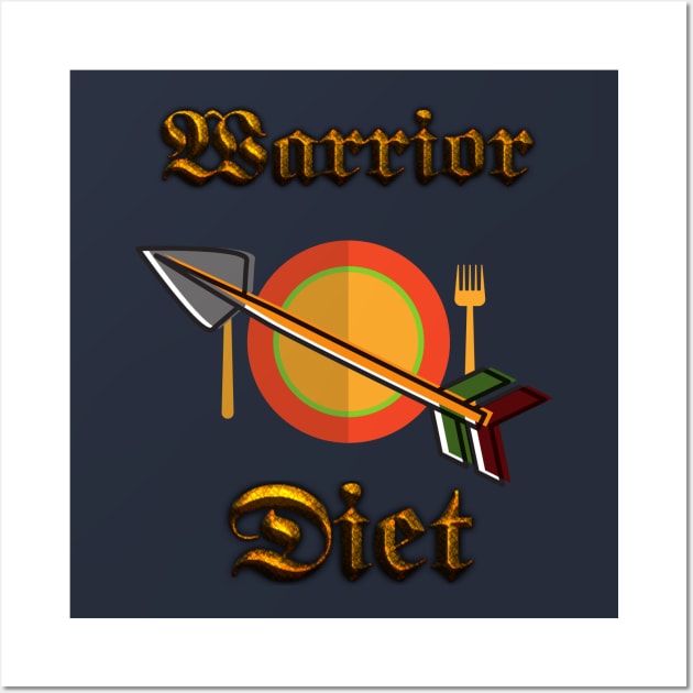 Warrior Diet Design 2 Wall Art by Kidrock96